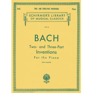 Bach：Inventions, Two- and Three-Part (Mason) - Schirmer Library of Classics Volume 16