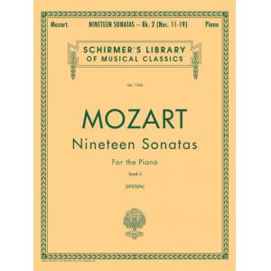 Mozart：19 Sonatas (Epstein) [eng., sp.], Book II -...