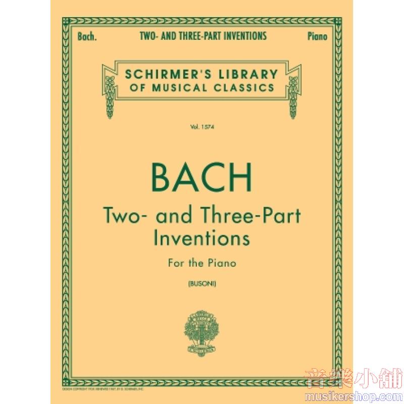Bach : Inventions, Two and Three-Part (Busoni)