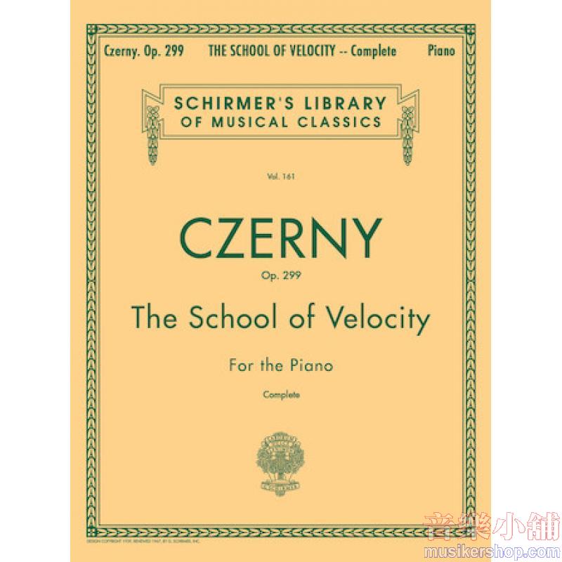 Czerny:School of Velocity, Op. 299 (Vogrich), Complete - Schirmer Library of Classics Volume 161