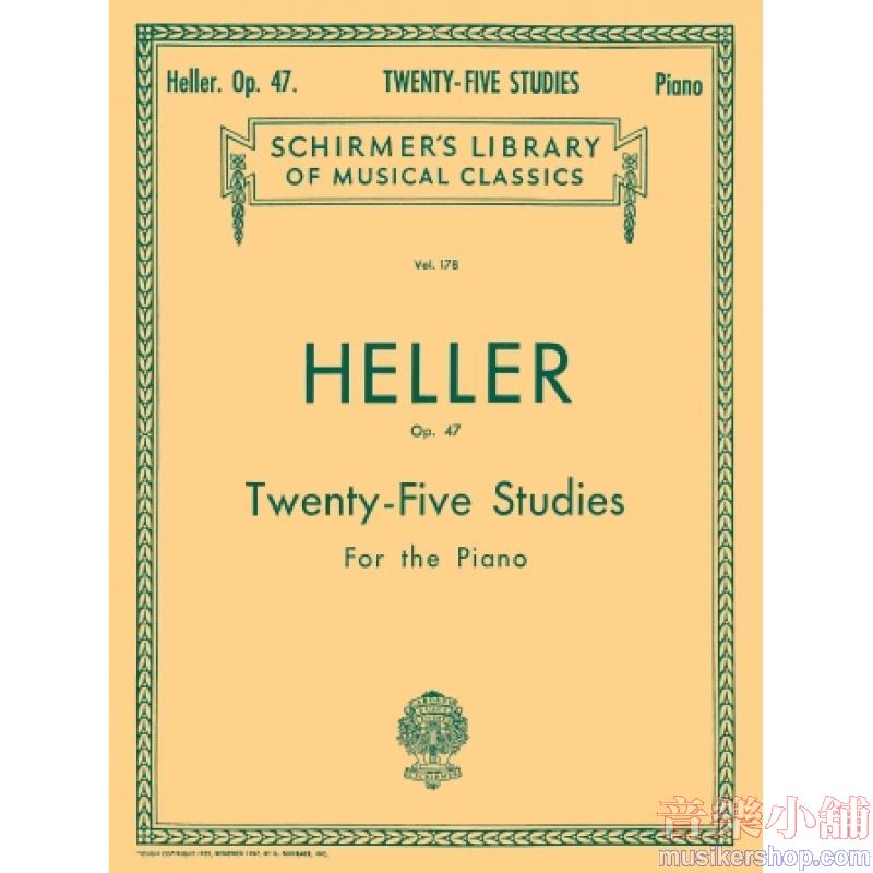 Stephen Heller : 25 Studies for Rhythm and Expression, Op. 47