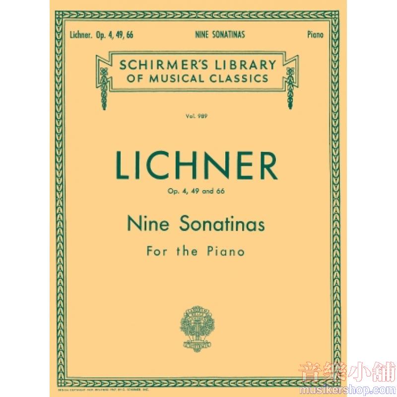 Lichner:9 Sonatinas, Op. 4, 49, 66