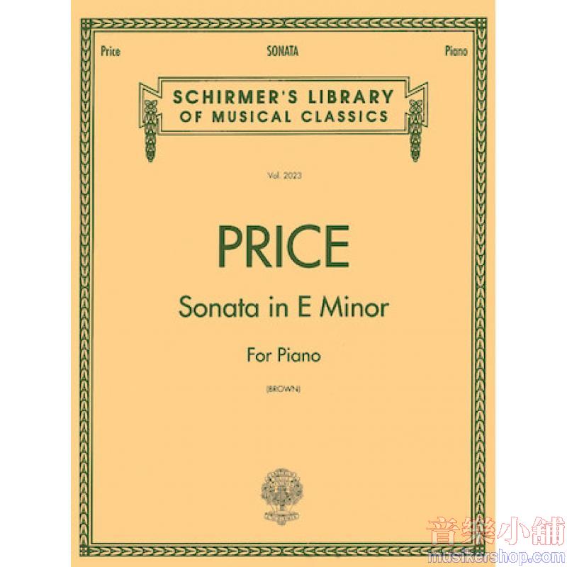 Price:Sonata in E Minor - Schirmer Library of Classics Volume 2023