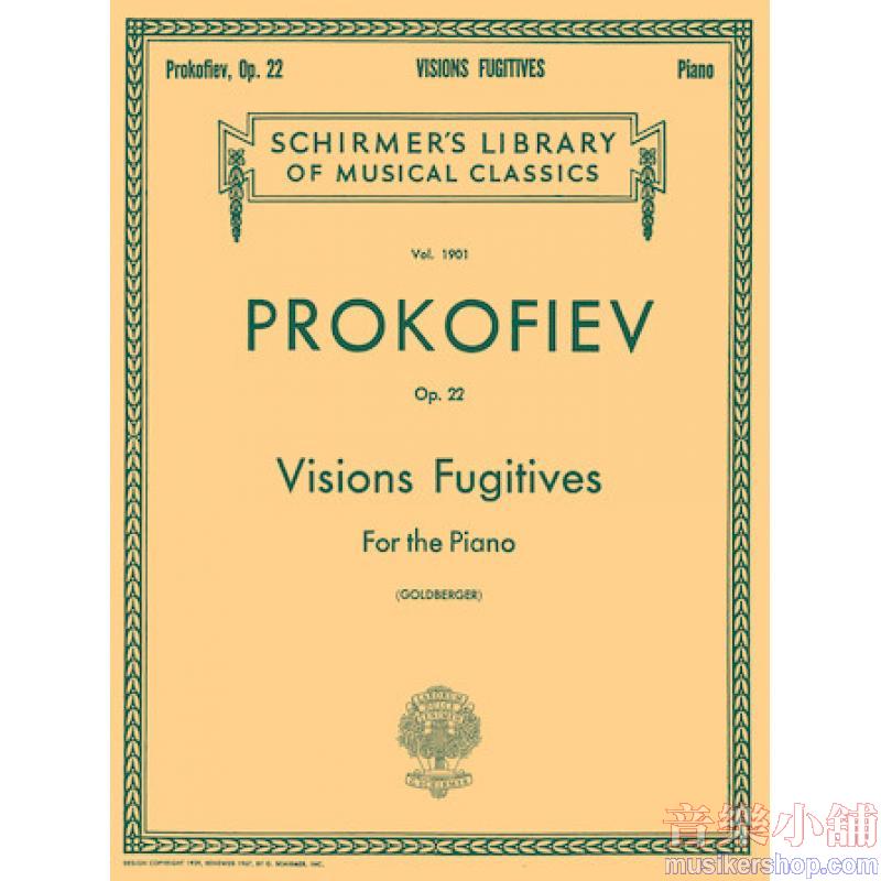 Prokofiev:Visions Fugitives, Op. 22 (Goldberger) - Schirmer Library of Classics Volume 1901