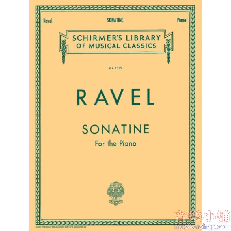 Ravel:Sonatine - Schirmer Library of Classics Volume 1815