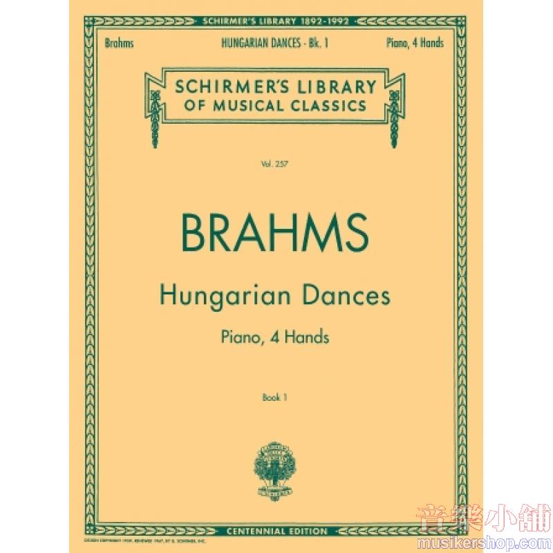 Brahms:Hungarian Dances Book I - Schirmer Library of Classics Volume 257