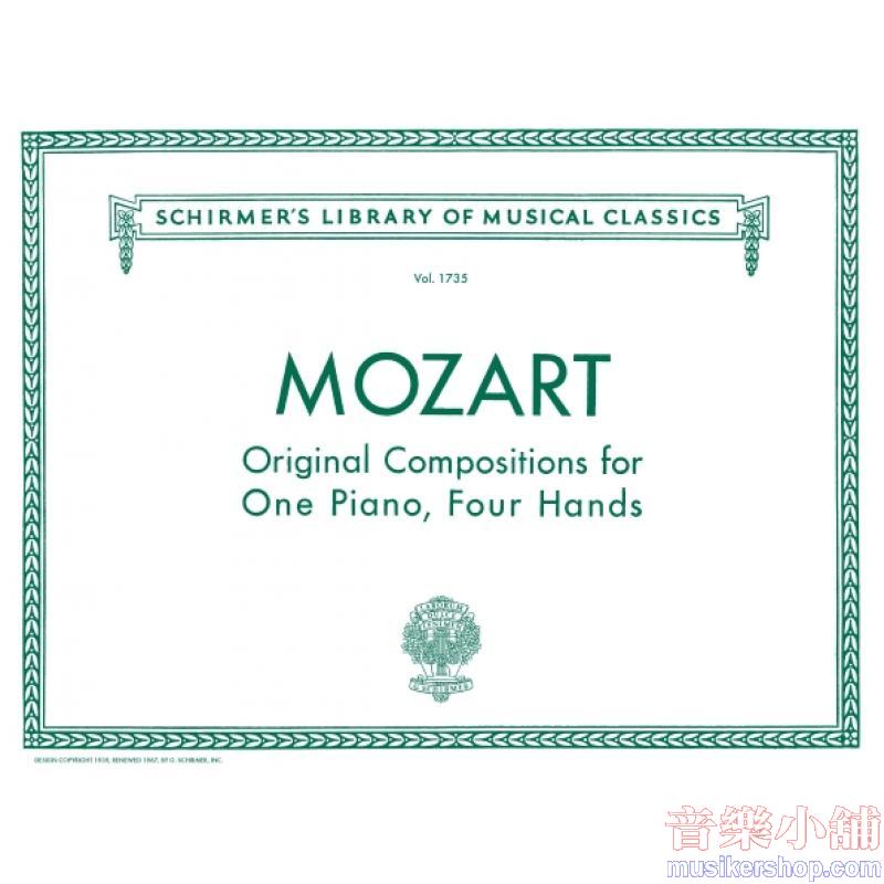 Mozart:Original Compositions for Piano, 4 Hands - Schirmer Library of Classics Volume 1735