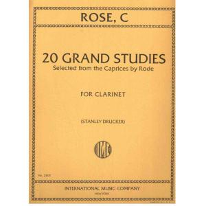 ROSE：20 Grand Studies (DRUCKER, Stanley)