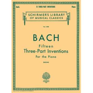 Bach：Inventions, 15 Three-Part (Busoni) - Schirmer...