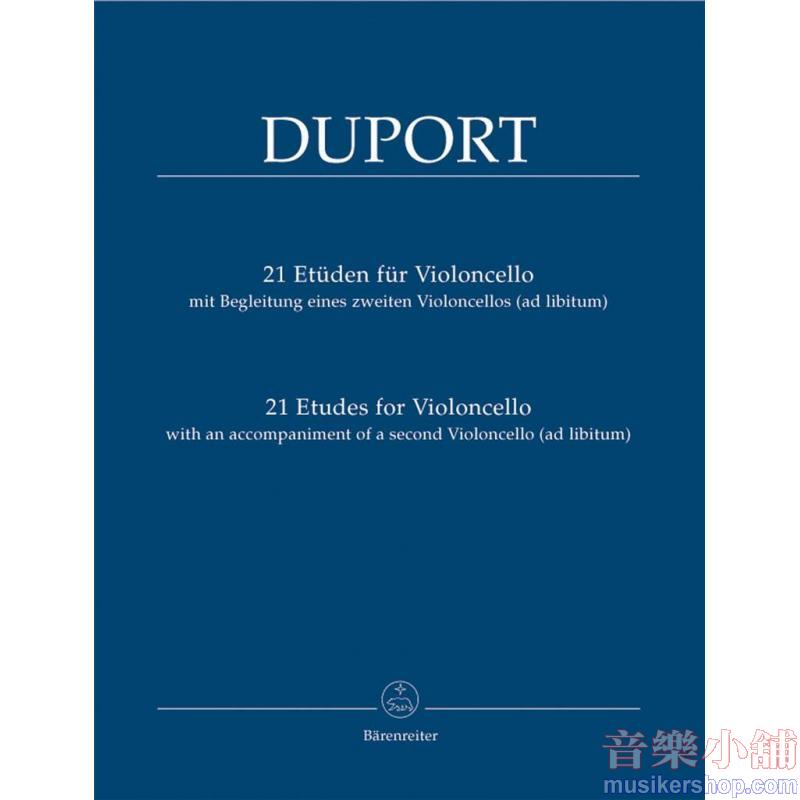 Duport：21 Etudes for Violoncello