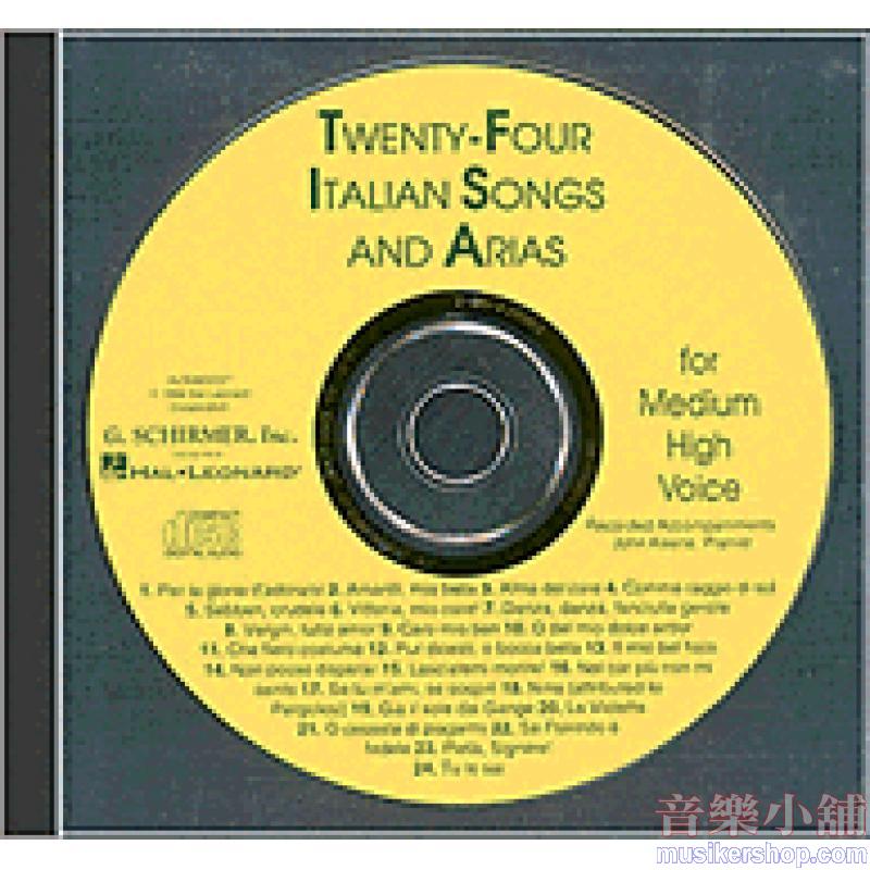 24 Italian Songs of the 17th and 18th Centuries, Medium High Voice- CD only