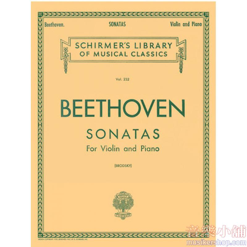 Beethoven:Complete Sonatas (Brodsky-Vogrich) - Schirmer Library of Classics Volume 232