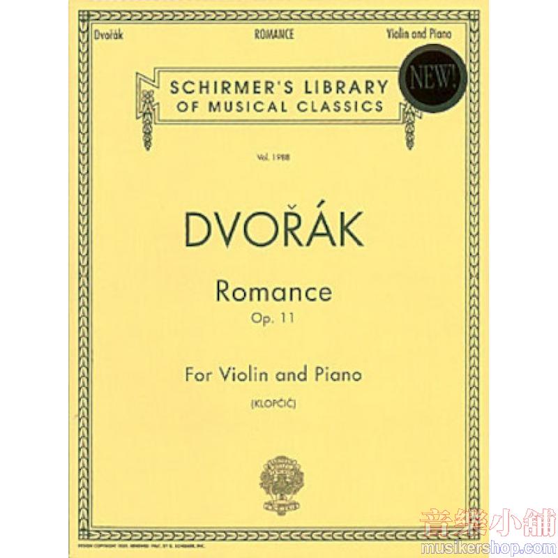 Dvorák:Romance, Op. 11 (Klopcick) - Schirmer Library of Classics Volume 1988