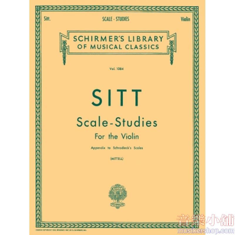 Sitt:Scale Studies (Mittell) - Schirmer Library of Classics Volume 1084