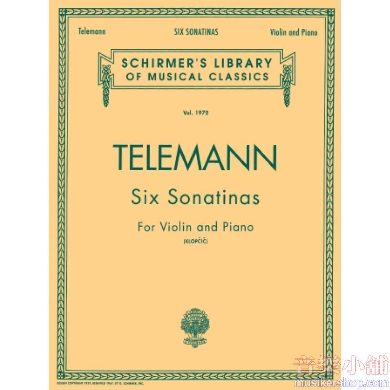 Telemann:Six Sonatas - Schirmer Library of Classics Volume 1970