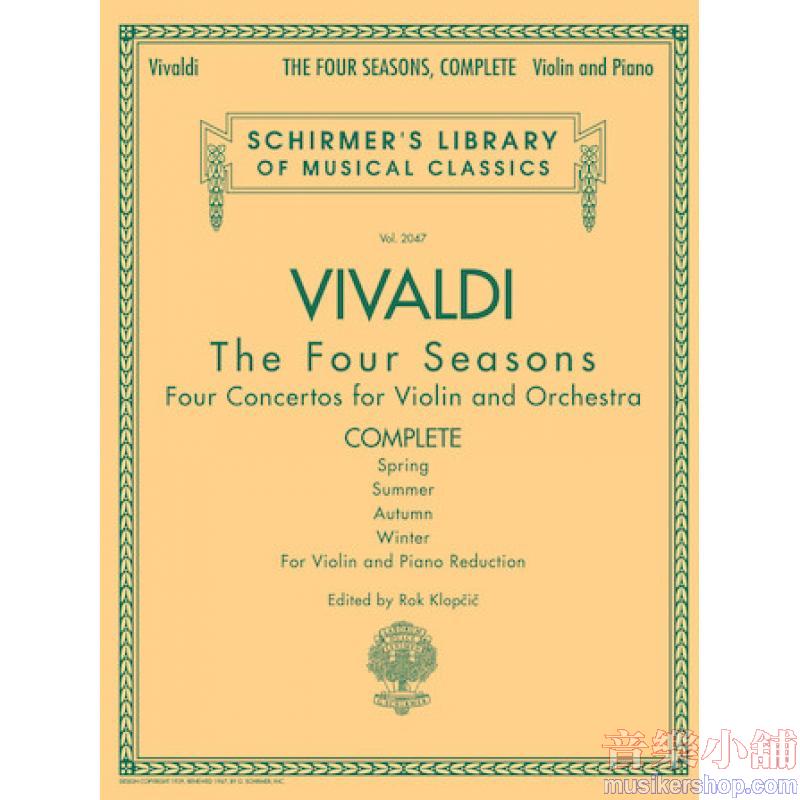 Vivaldi : The Four Seasons, Complete Violin and Piano