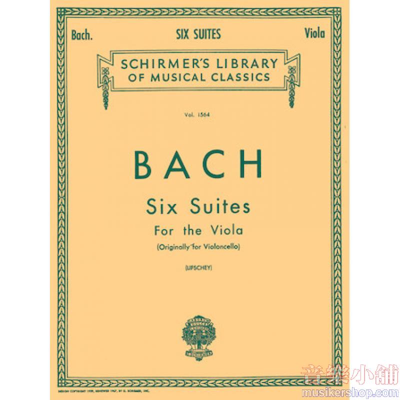 J.S. Bach : 6 Suites for Viola Solo Unaccompanied Viola