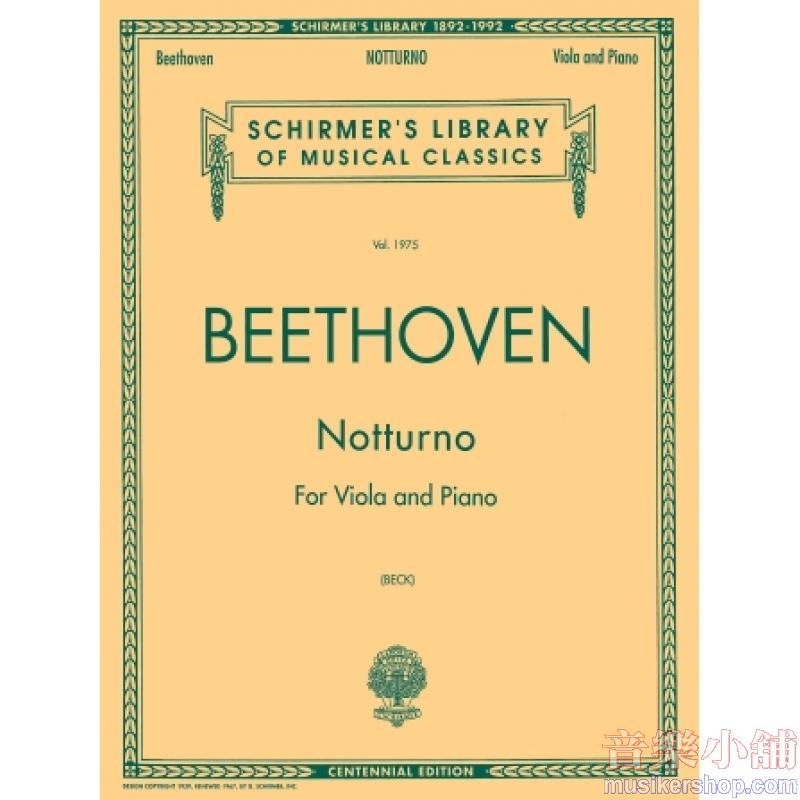 Beethoven:String Notturno - Schirmer Library of Classics Volume 1975