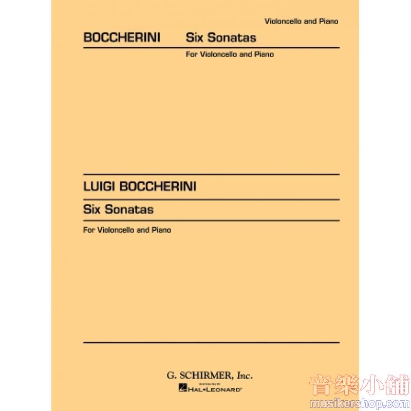 Boccherini:6 Sonatas (Bacon) - Schirmer Library of Classics Volume 1874