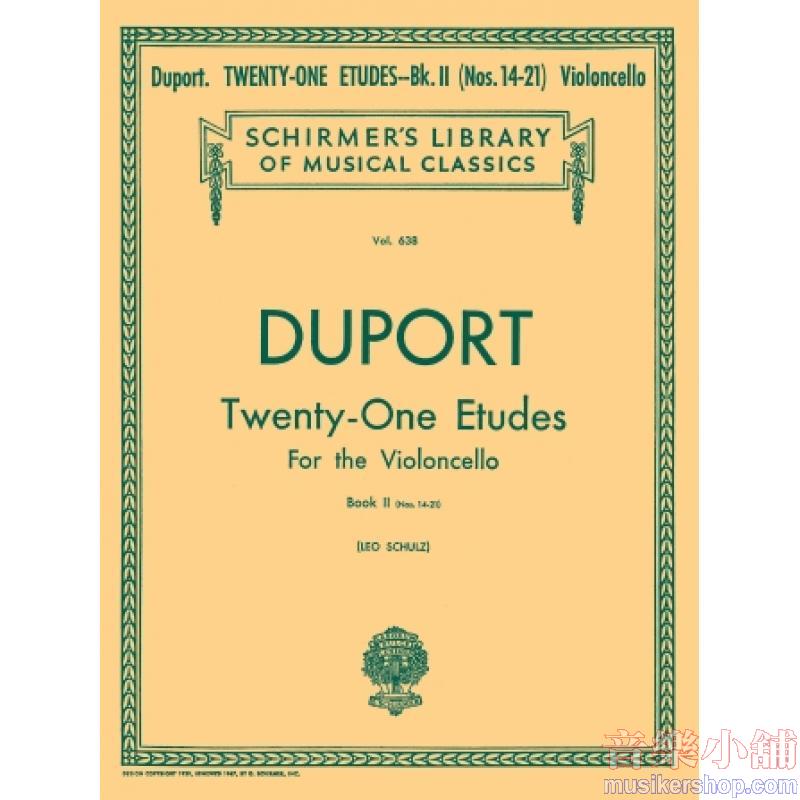 Duport：21 Etudes, Book II - Schirmer Library of Classics Volume 638