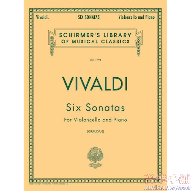 Vivaldi：6 Sonatas (Graudan) - Schirmer Library of Classics Volume 1794