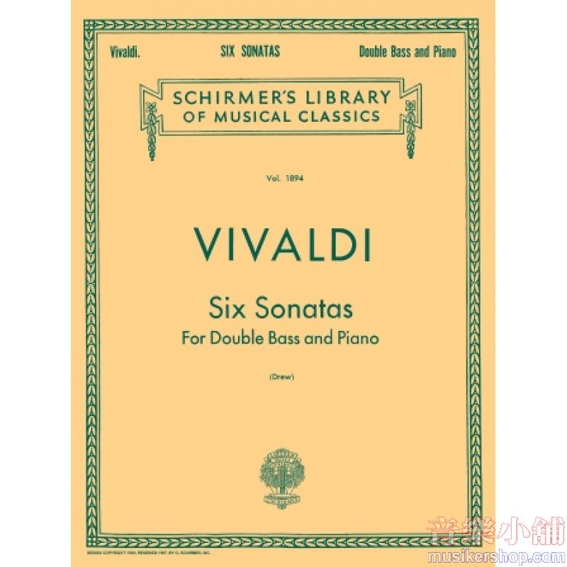 Vivaldi:6 Sonatas (Drew) - Schirmer Library of Classics Volume 1894