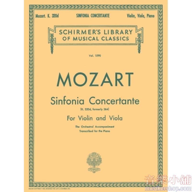 Mozart:Sinfonia Concertante - Schirmer Library of Classics Volume 1590