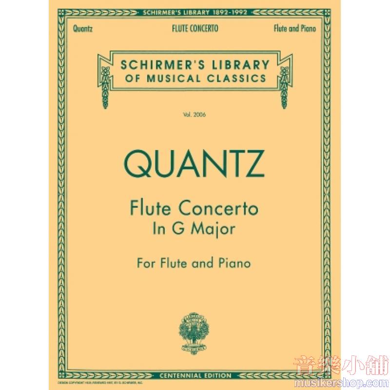 Quantz：Concerto in G Major - Schirmer Library of Classics Volume 2006