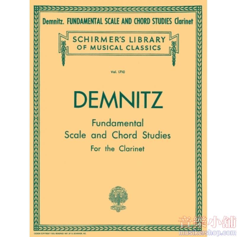 Demnitz:Fundamental Scale and Chord Studies - Schirmer Library of Classics Volume 1710