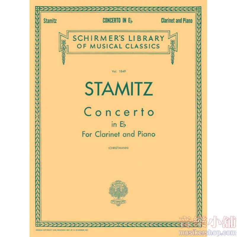 Stamitz:Concerto in E-flat Major, No. 11 (Christmann) - Schirmer Library of Classics Volume 1849