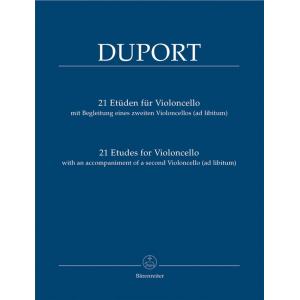 Duport：21 Etudes for Violoncello