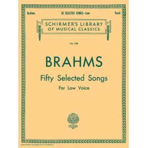 Brahms：50 Selected Songs [ger., eng.] Low Voice - ...