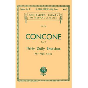 Concone：30 Daily Exercises, Op. 11, High Voice - S...