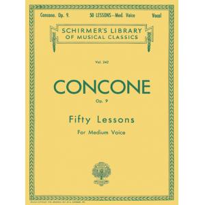 Giuseppe Concone : 50 Lessons for Medium Voice, Op...