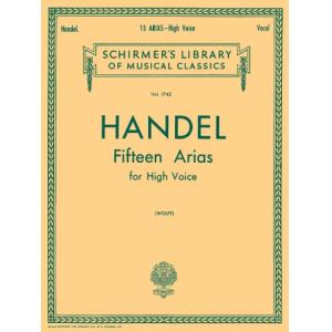 Handel：15 Arias [it., eng.] (Wolff) High Voice - S...