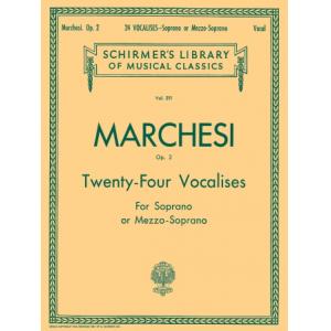 Marchesi：24 Vocalises, Op. 2, Soprano, Mezzo-Sopra...