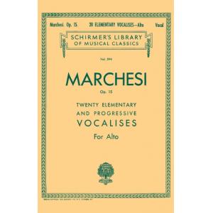 Marchesi：20 Elementary and Progressive Vocalises, ...
