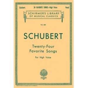 Schubert：24 Favorite Songs [ger., eng.] High Voice...