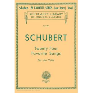 Schubert：24 Favorite Songs [ger., eng.] Low Voice ...