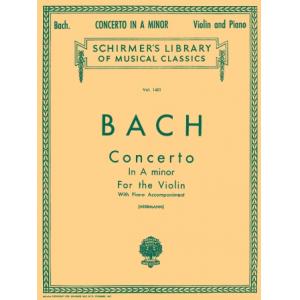 Bach：Concerto in A minor (Herrmann) - Schirmer Lib...