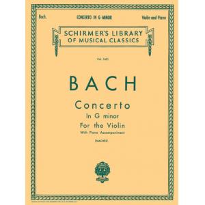 Bach：Concerto in G minor (Nachez) - Schirmer Libra...
