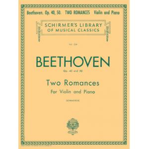 Beethoven：2 Romances, Op. 40, 50 (Schradieck) - Sc...