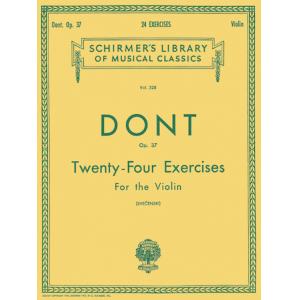 Dont：24 Exercises, Op. 37 (Svecenski) - Schirmer L...