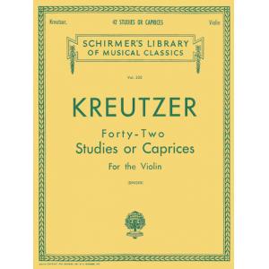 Kreutzer：42 Studies or Caprices (Singer) - Schirme...