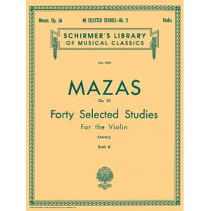 Mazas：40 Selected Studies, Op. 36 (Franko), Book I...