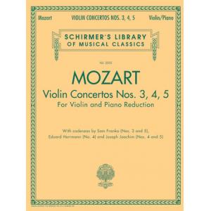 Mozart：Violin Concertos Nos. 3-5 - Schirmer Librar...
