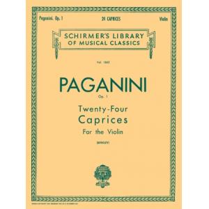 Paganini：24 Caprices, Op.1 - Schirmer Library of C...