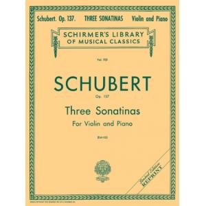 Schubert：3 Sonatinas, Op. 137 (David) - Schirmer L...