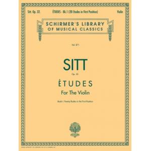 Sitt：Etudes, Op. 32, Book I - Schirmer Library of ...