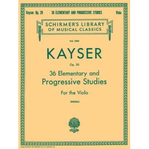 Kayser：36 Elementary and Progressive Studies, Op. ...